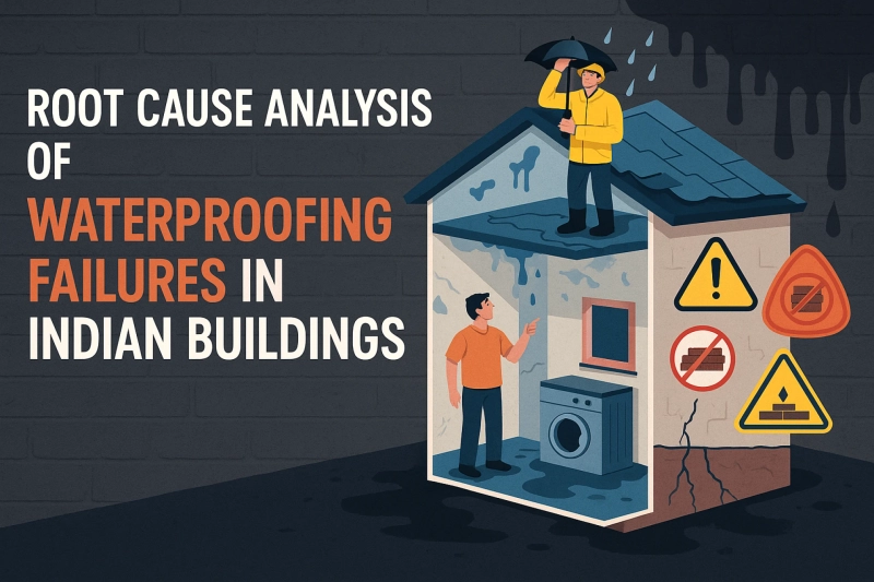 Root Cause Analysis of Waterproofing Failures in Indian Buildings