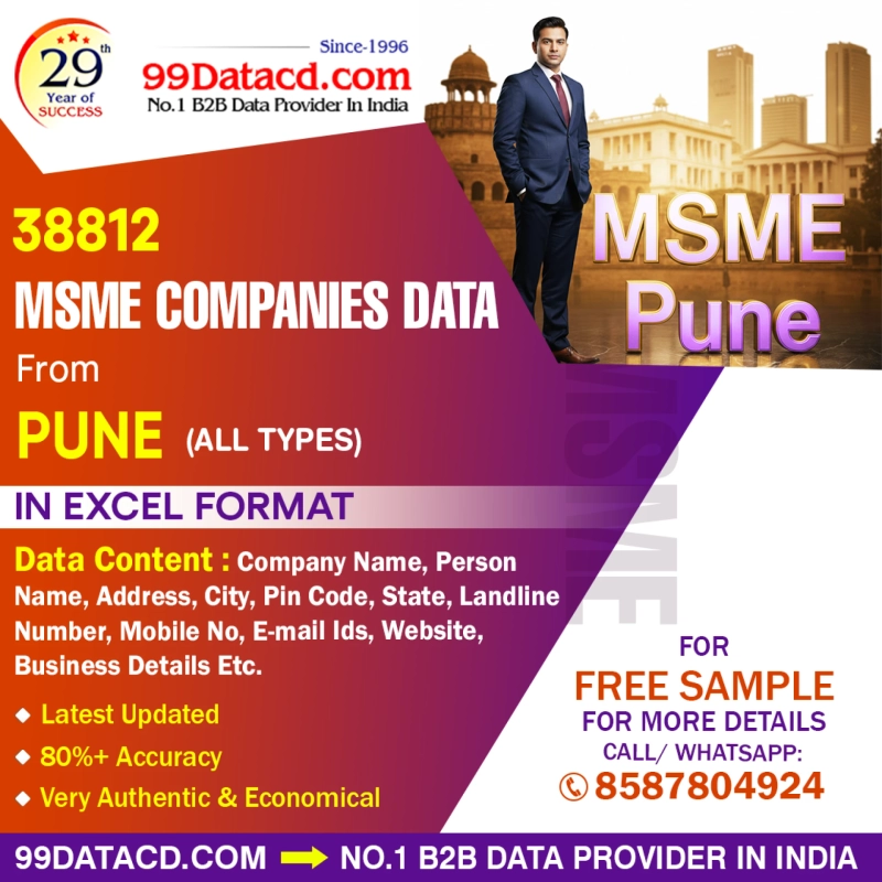 38K Pune MSME List in Excel (Free Sample Data)