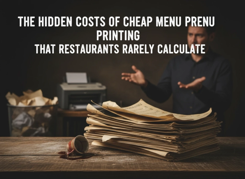 The Hidden Costs of Cheap Menu Printing That Restaurants Rarely Calculate