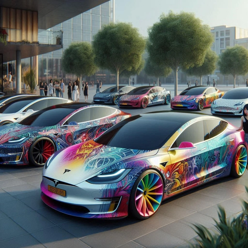 Boosting Business Visibility and Branding with Tesla Car Wraps