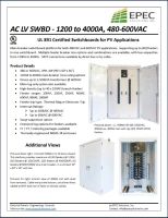 AC LV SWBD - 1200 To 4000A, 480-600VAC