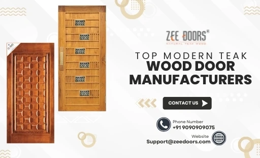 Modern Teak Wood Door Manufacturers Offering Custom & Readymade Solutions
