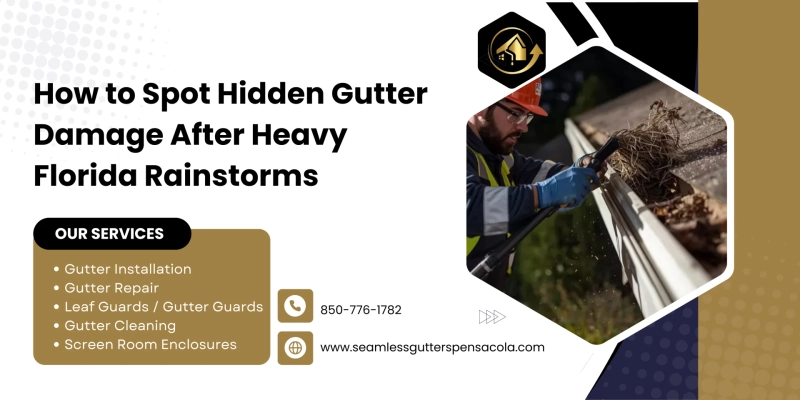 How to Spot Hidden Gutter Damage After Heavy Florida Rainstorms