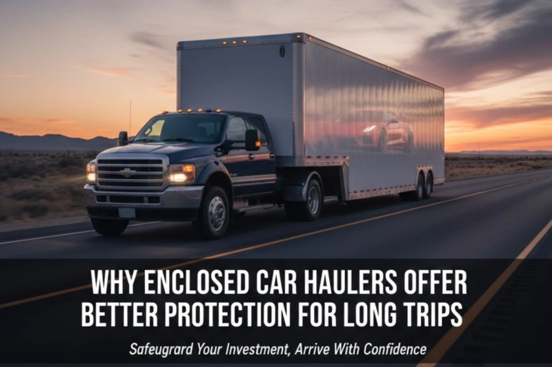 Why Enclosed Car Haulers Offer Better Protection for Long Trips