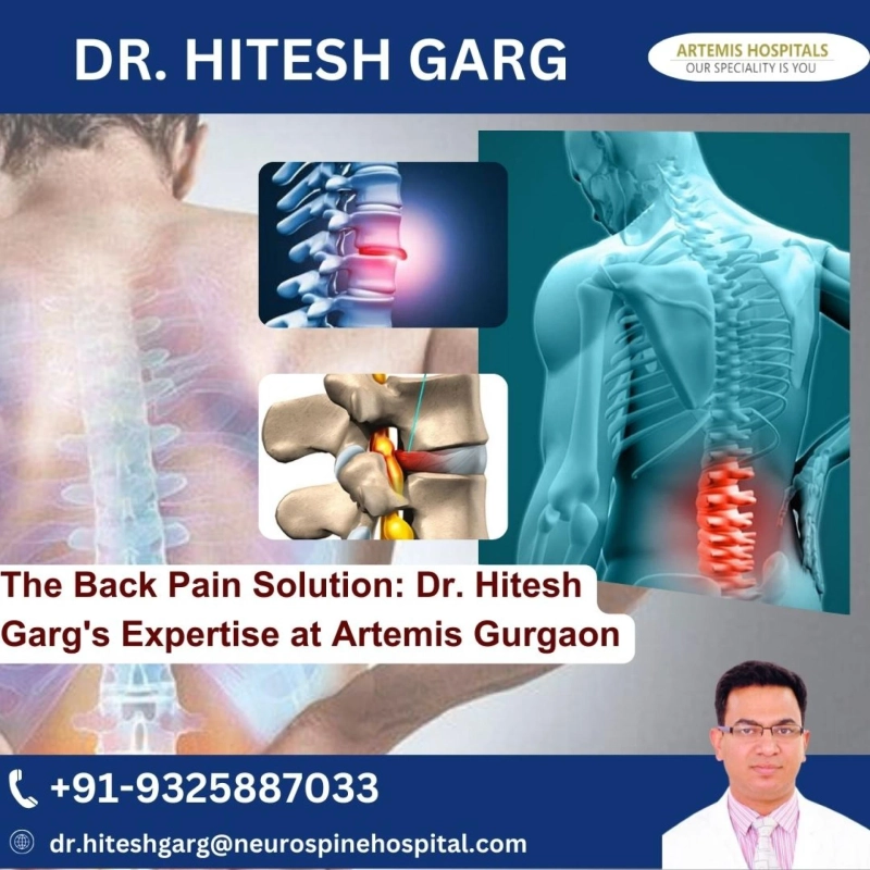 The Back Pain Solution: Dr. Hitesh Garg's Expertise at Artemis Gurgaon