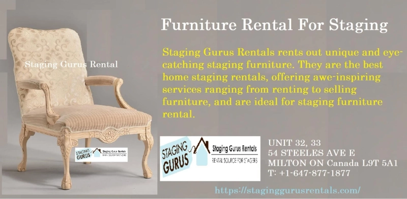 Furniture Rental For Staging - Staging Gurus Rental