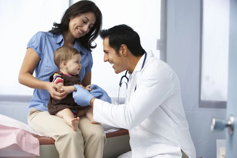 When should parents schedule their child’s first pediatric visit?