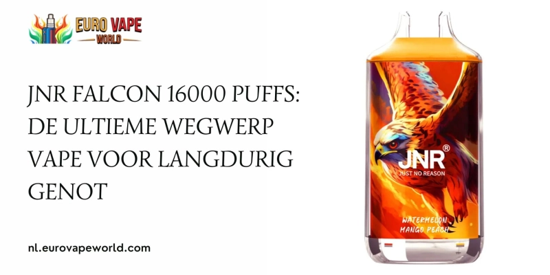 JNR Falcon 16000 Puffs: De Ultieme Wegwerp Vape voor Langdurig Genot