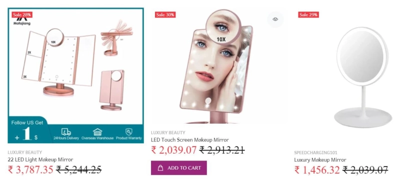led touch screen vanity mirror