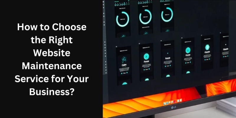 How to Choose the Right Website Maintenance Service for Your Business?