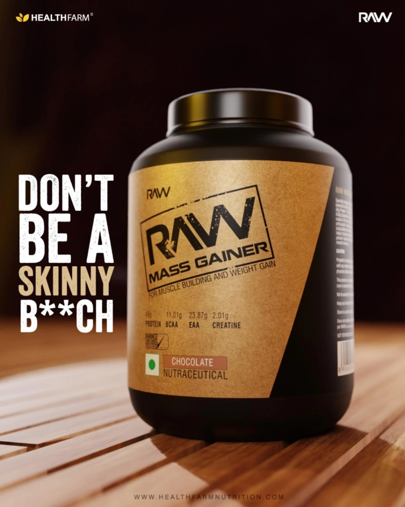 RAW MASS GAINER - HealthFarmNutrition