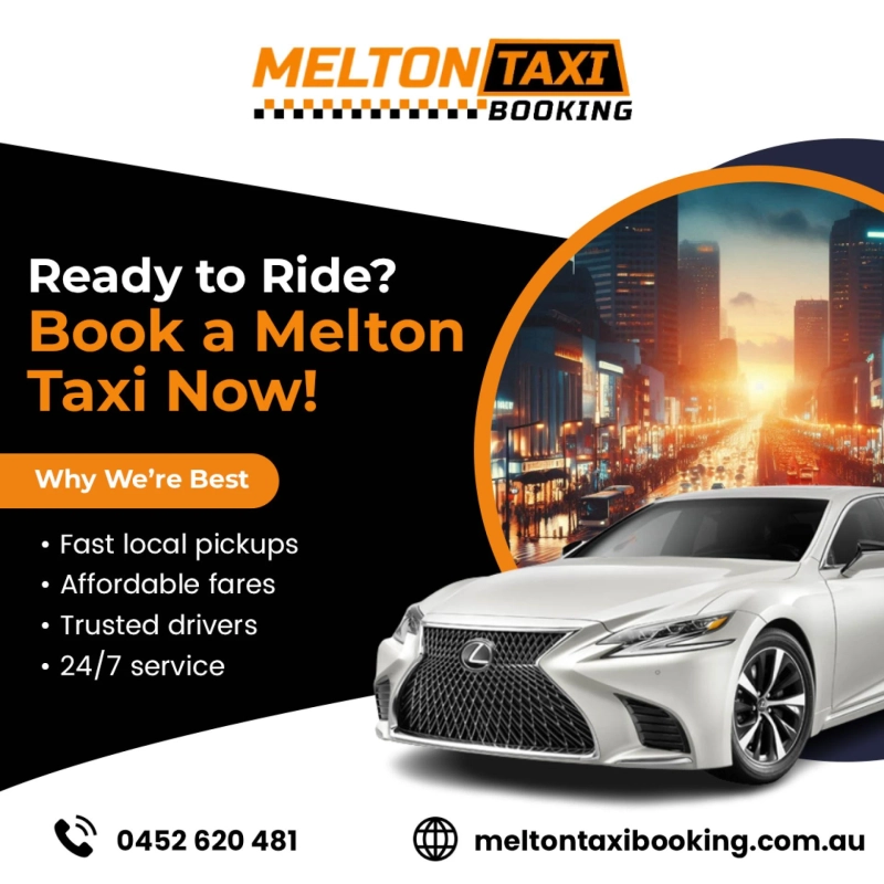 Book taxi services number by Melton Taxi Booking