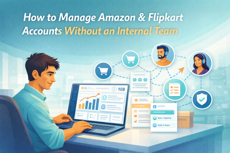 How to Manage Amazon & Flipkart Accounts Without an Internal Team