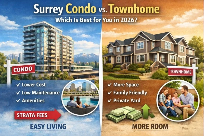 Surrey Condo vs. Townhome: Which Is Best for You in 2026?