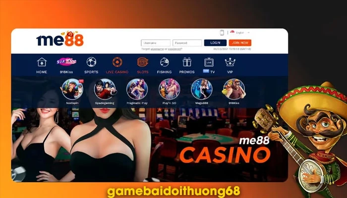 Nhà cái Me88 tặng gói chào mừng lên tới 168%
