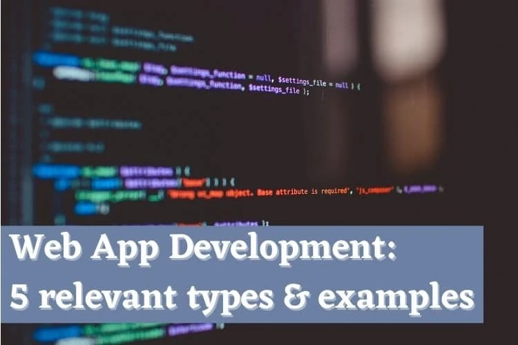 Web App Development: 5 relevant types & examples