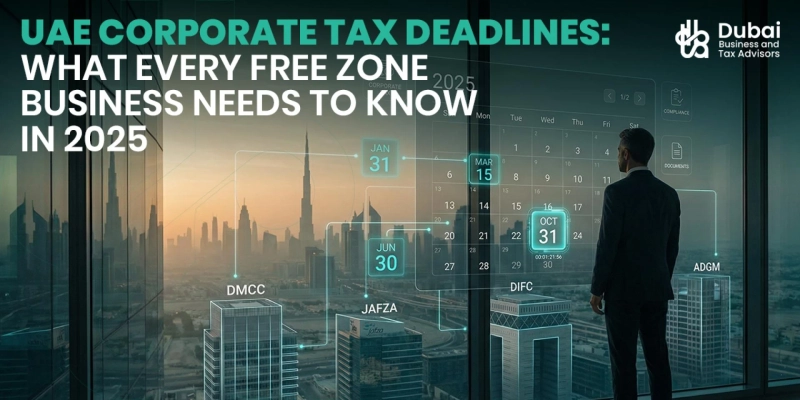 Free Zone Firms in the UAE, Your Complete 2025 Corporate Tax Registration Deadline Overview