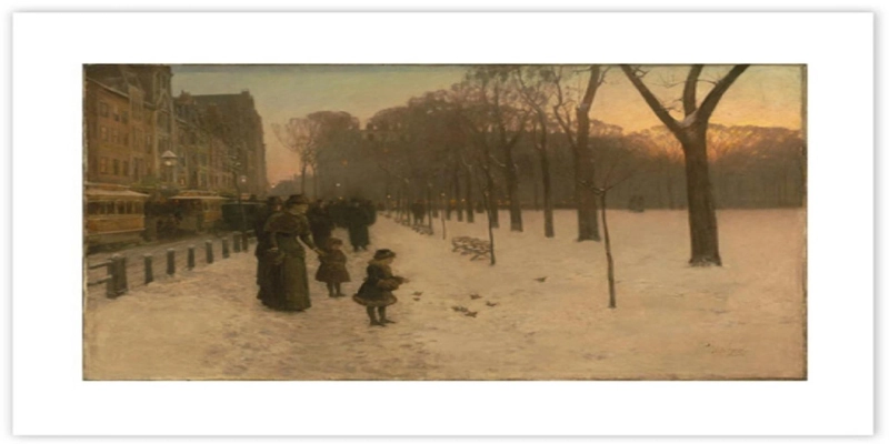 A High-Level View of Childe Hassam’s “At Dusk (Boston Common at Twilight)”