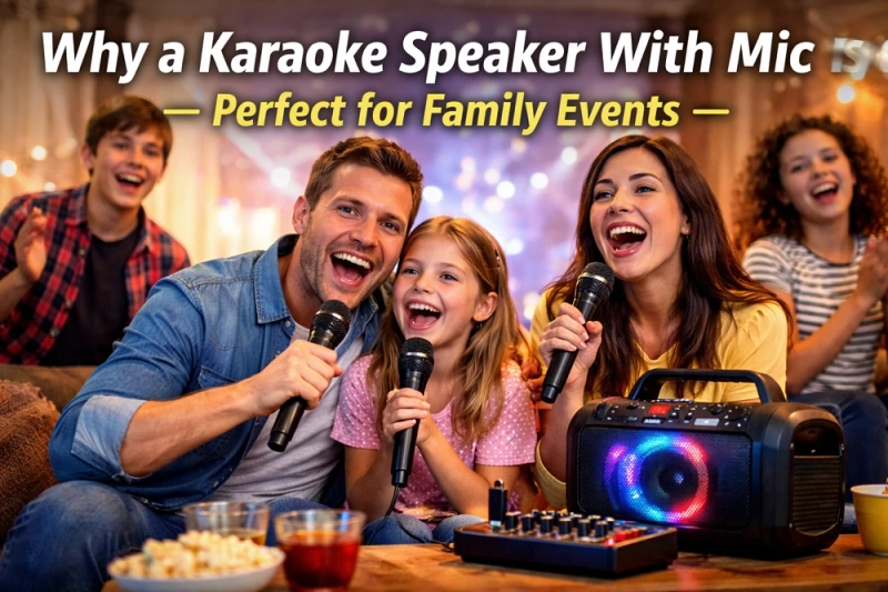 Why a Karaoke Speaker With Mic Is Perfect for Family Events