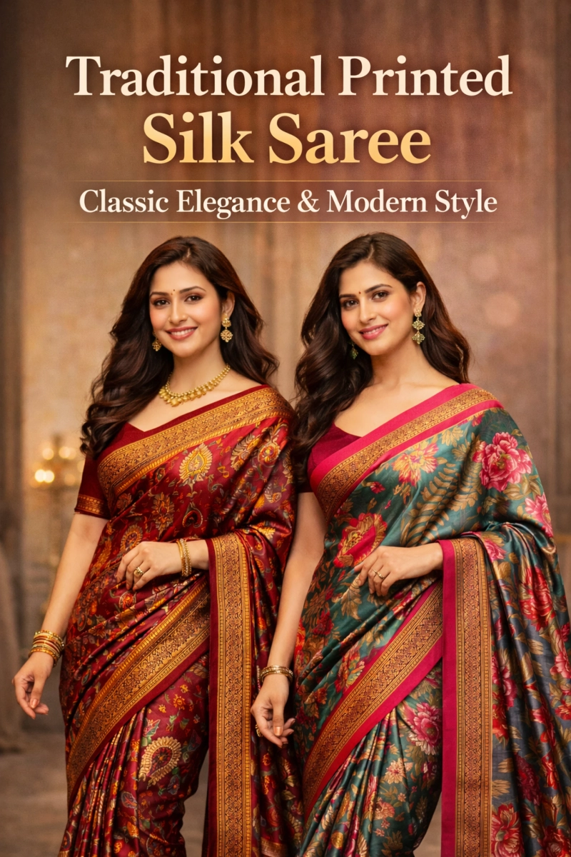 Why a Traditional Printed Silk Saree Is a Must-Have for Every Woman
