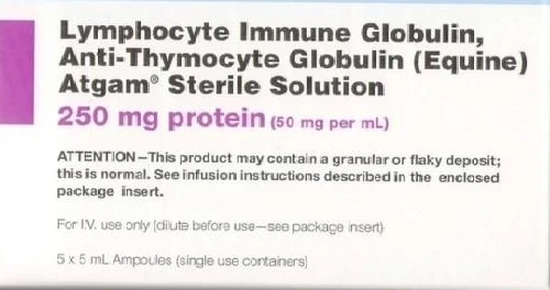 Antithymocyte: A sterile, lyophilized powder