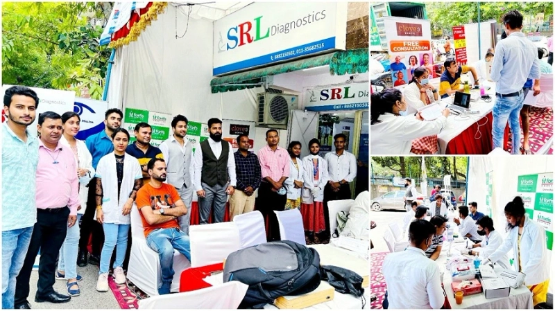 A successful camp was organized by Suraj Shrivastav & Shiv Nilaksh with SRL Diagnostics Rohini Sec-11