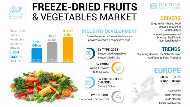 Freeze Dried Fruits and Vegetables Market Size, Share, Research-Based Insights and Forecast Through 2032