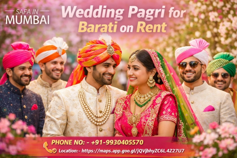Wedding Pagri for Barati on Rent: Find the Best Safa Wala in Mumbai for a Royal Wedding Look