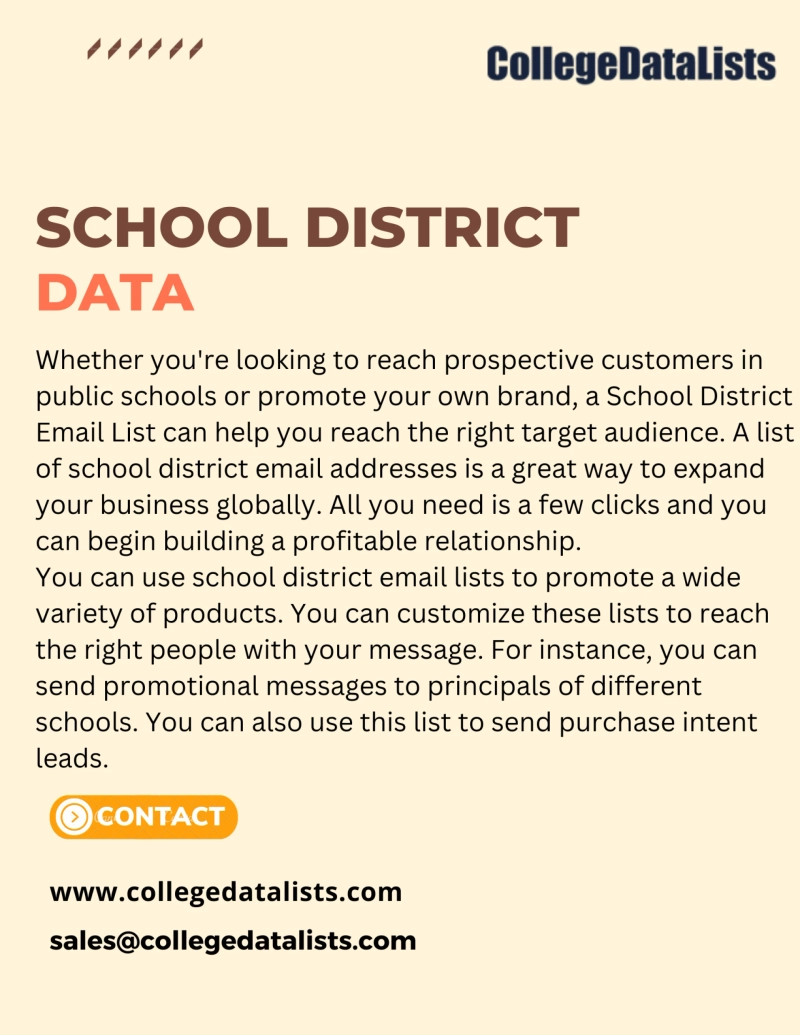School District Email List for start-up