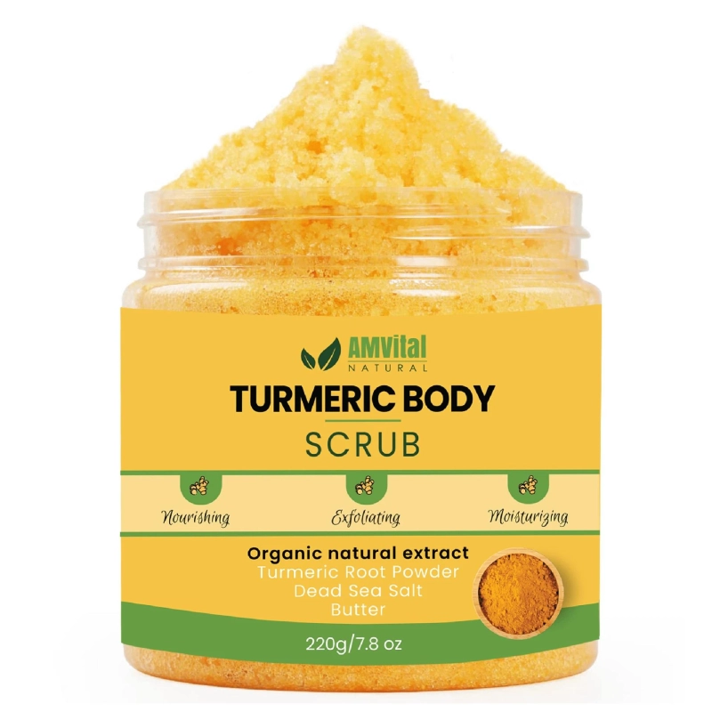 Holistic Splendor: AMVital's Turmeric Body Scrub Reimagined