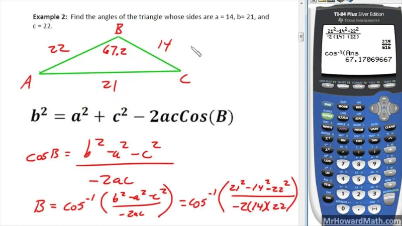 HOW TO USE LAW OF COSINES CALCULATOR?