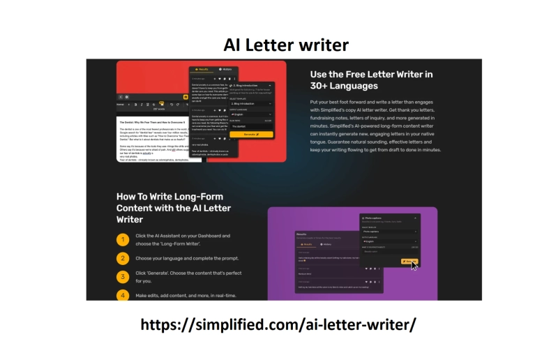 Say goodbye to writer's block with our AI letter writer