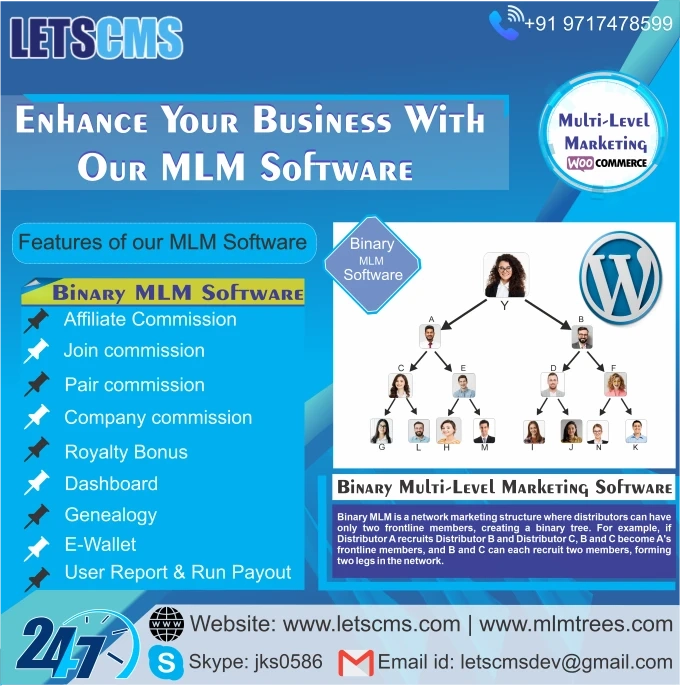 Binary WooCommerce or Affiliate System, MLM Plugins - BMW MLM WordPress in Malaysia