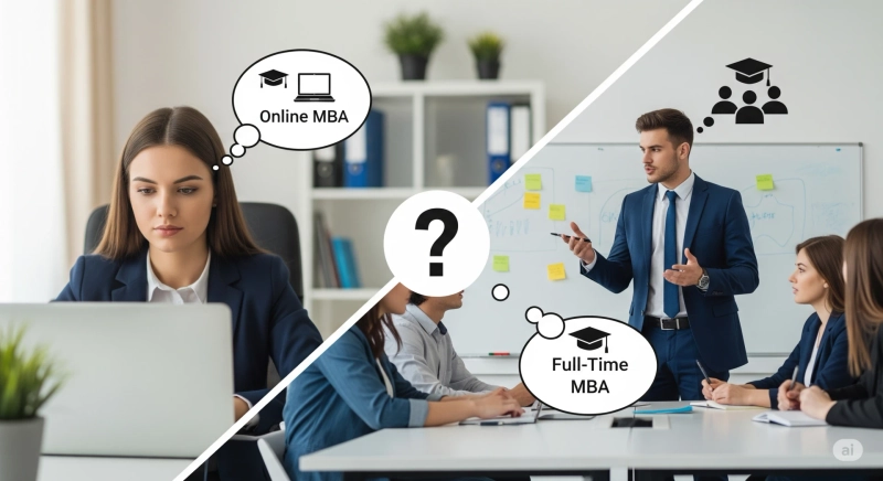 Online MBA vs. Full-Time MBA—Which One Wins?
