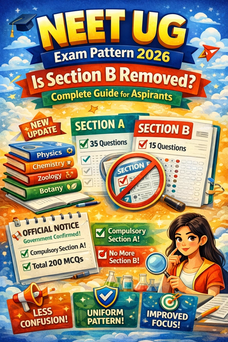 NEET UG Exam Pattern 2026: Is Section B Removed? Complete Guide for Aspirants