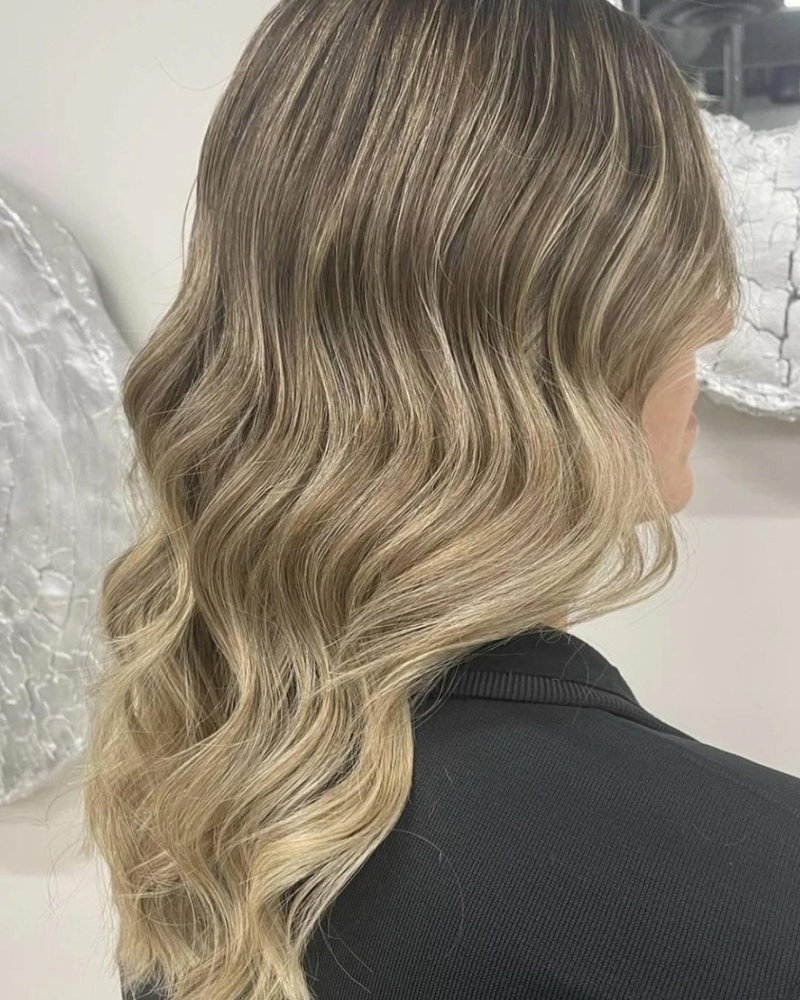 Modern Hair Coloring with Natural Gradient Highlights