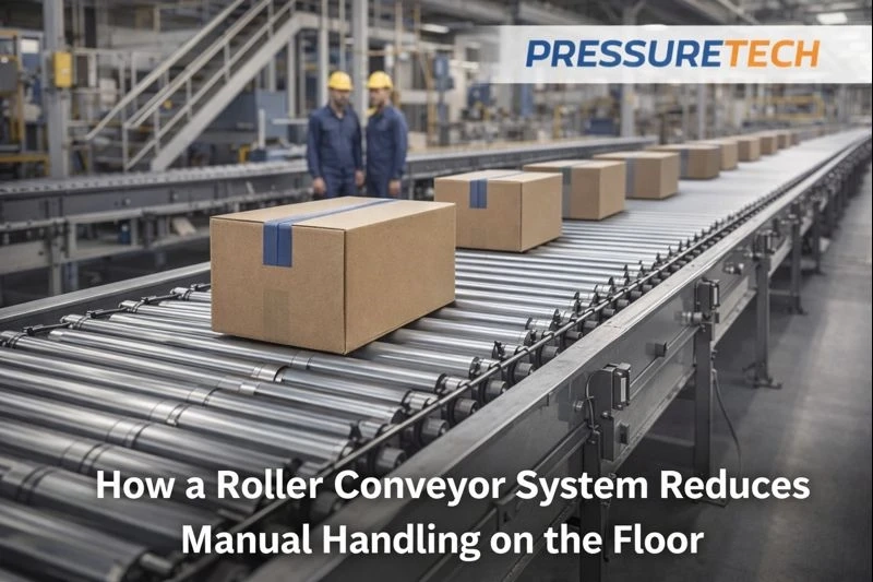 How a Roller Conveyor System Reduces Manual Handling on the Floor