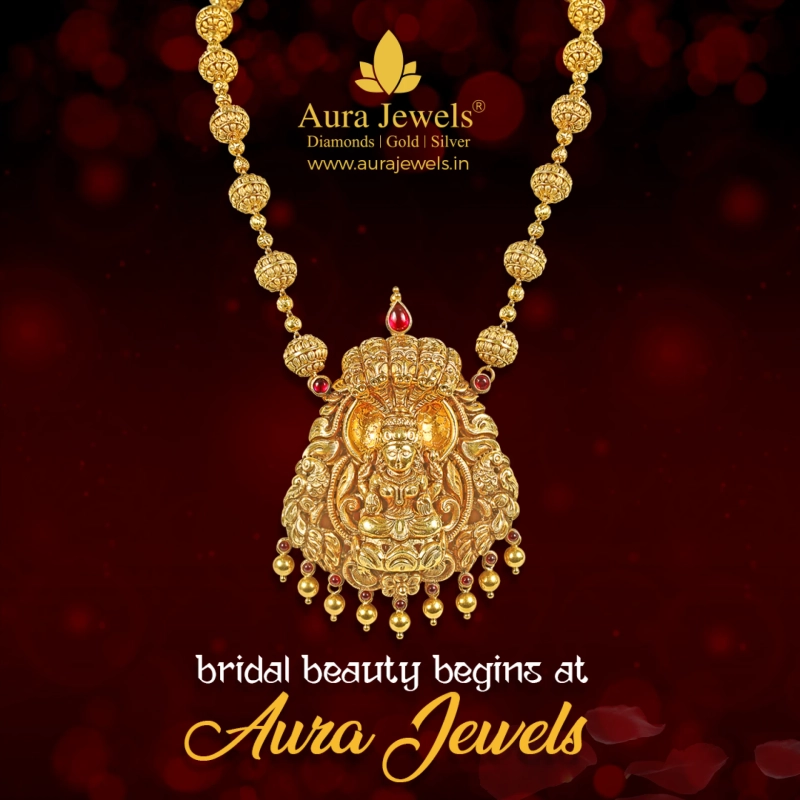 Explore exquisite temple jewellery inspired by temple art and architecture - Aura Jewels