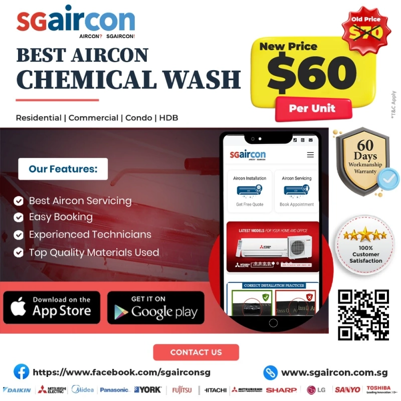 Best Aircon chemical wash in Singapore