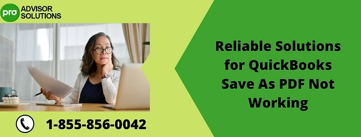 How to Fix QuickBooks save as PDF not working issue