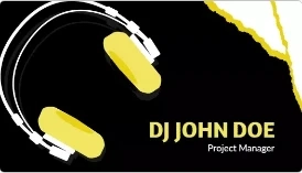 Free, Printable and Customizable DJ Business Card Maker