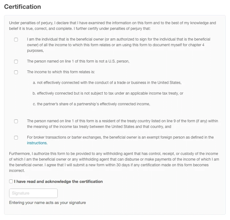 White Sands Tax Foreign Informational Reporting Requirements