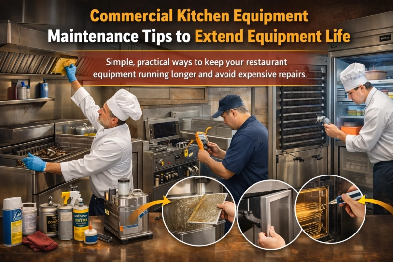 Commercial Kitchen Equipment Maintenance Tips to Extend Equipment Life