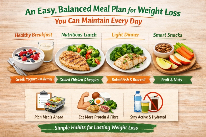 An Easy, Balanced Meal Plan for Weight Loss You Can Maintain Every Day