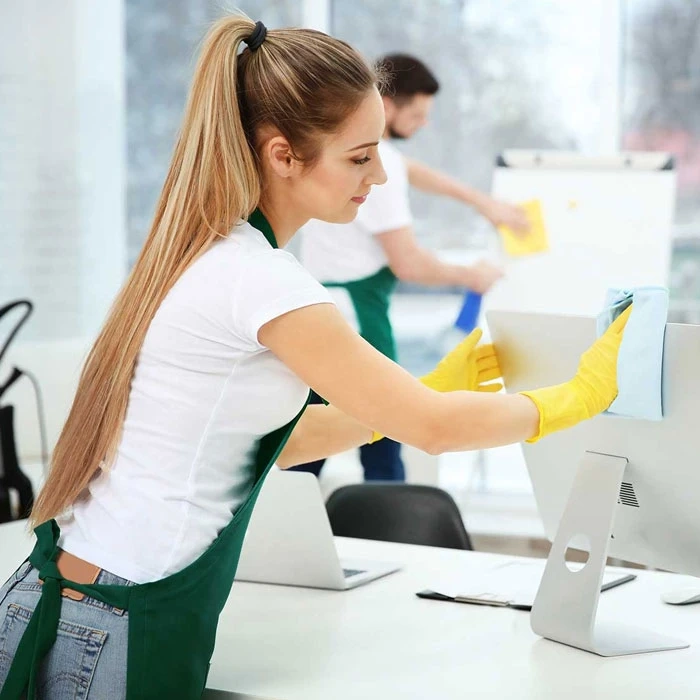 How Do The Office Cleaners Clean The Pantries?