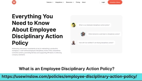Winslow Helps Create Employee Disciplinary Action Policy Easily