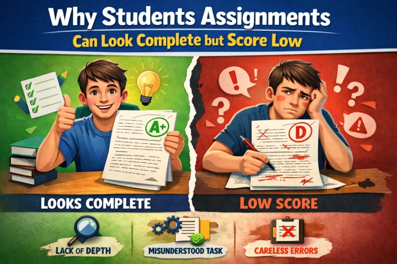 Why Students Assignments Can Look Complete but Score Low?