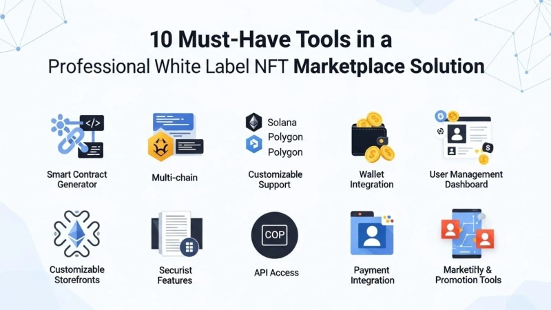 10 Must-Have Tools in a Professional White Label NFT Marketplace Solution