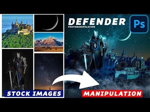 How to Make Stock images that Magical Defender | Fantasy Defender Photoshop Manipulation Speed Art