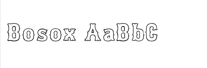 Bosox Font